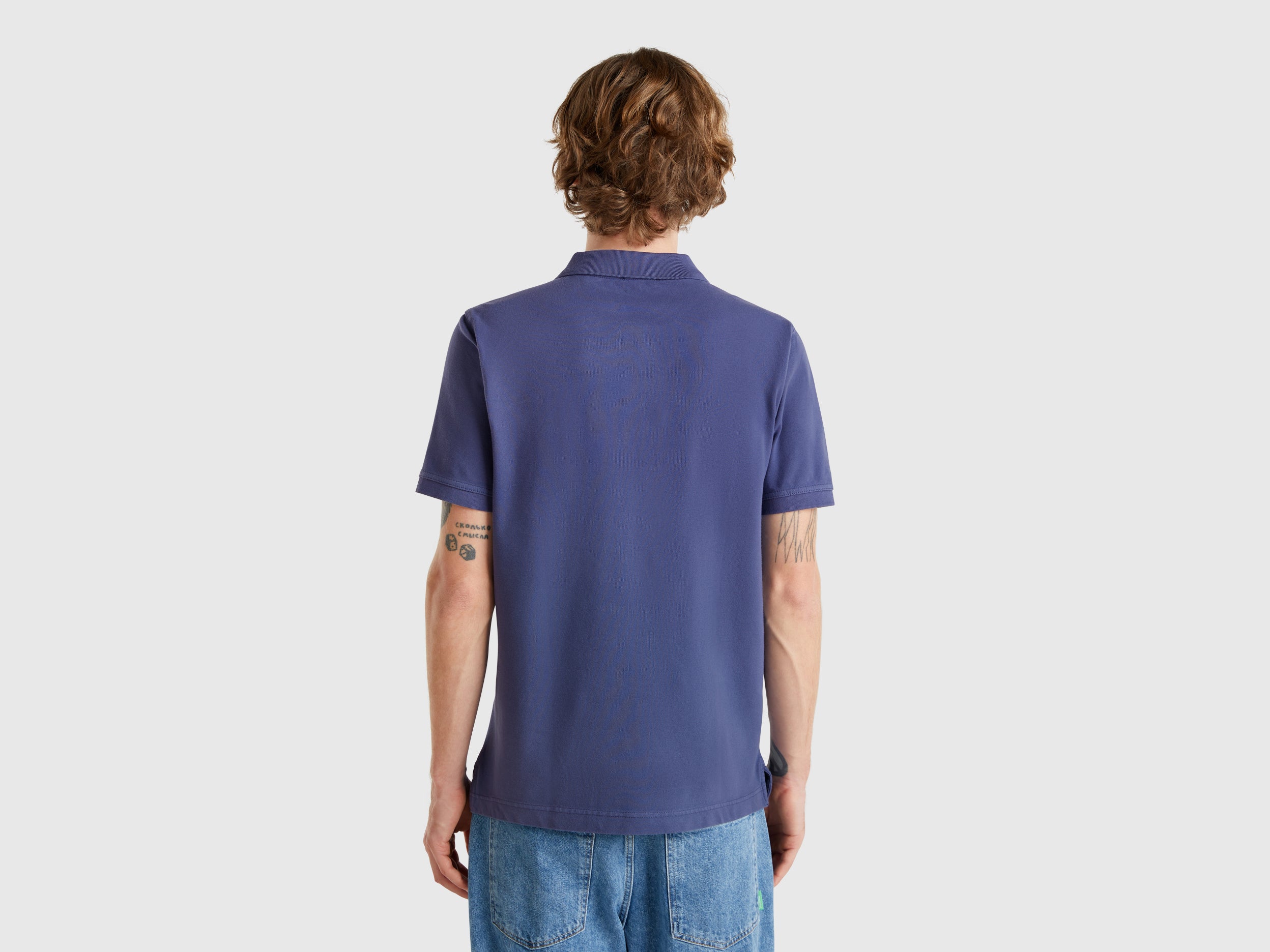 Polo azul-escuro slim fit - ucb_image_B