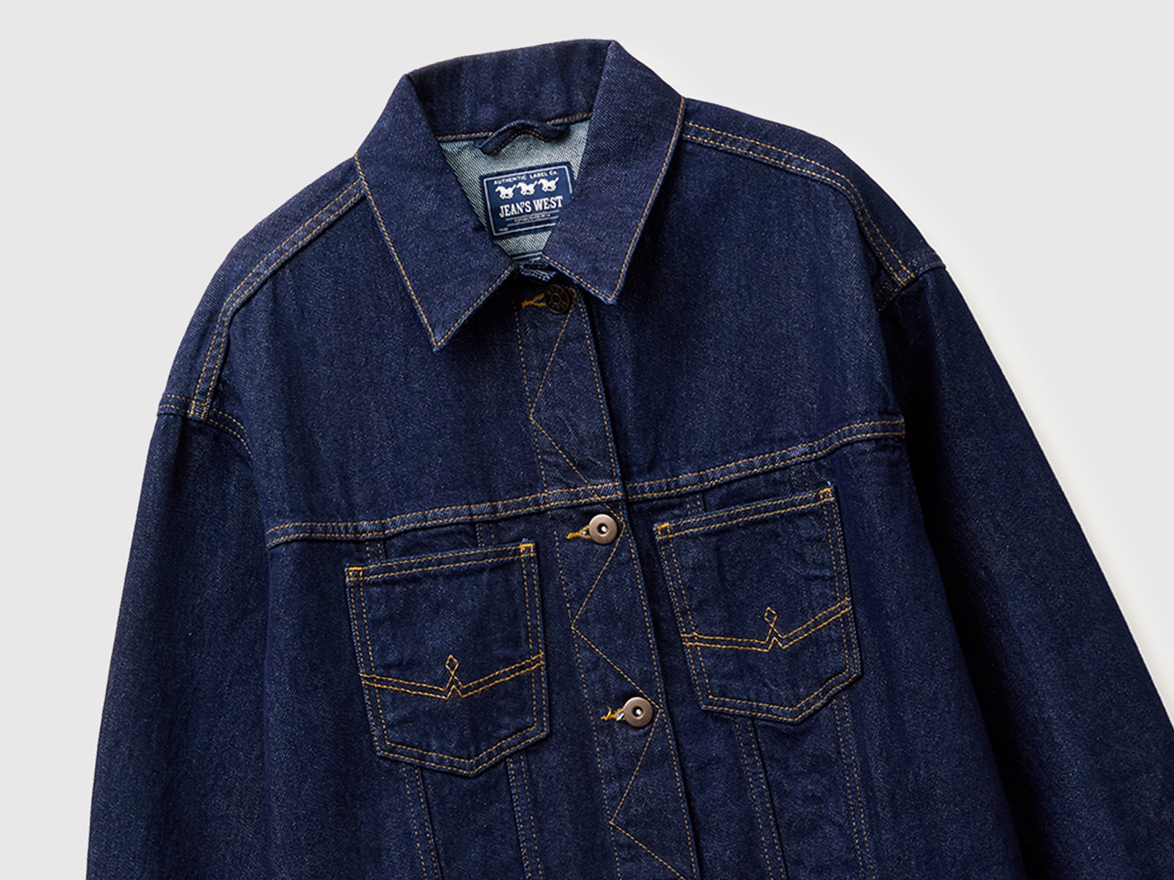 Trench comprido em denim rinse - ucb_image_DS1