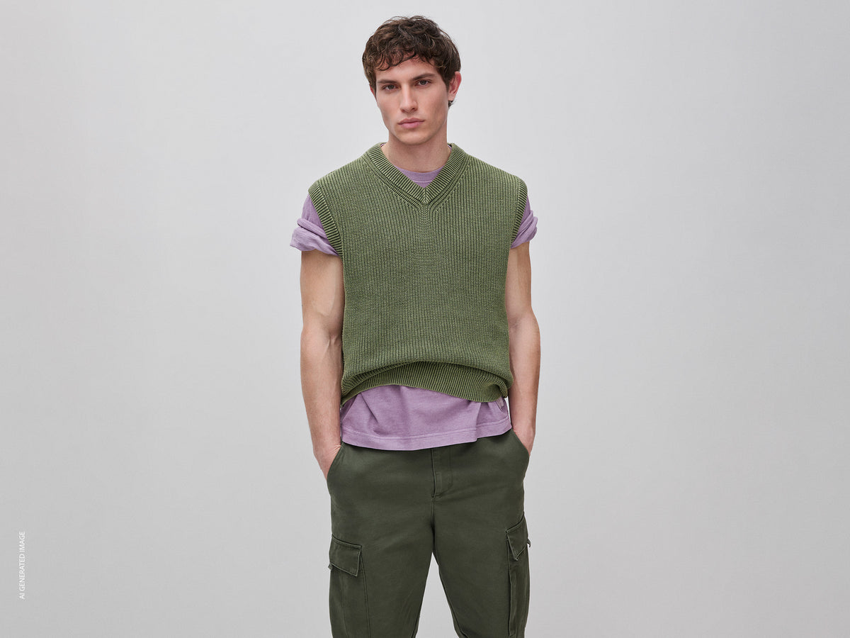 Colete regular fit stone washed - ucb_image_F