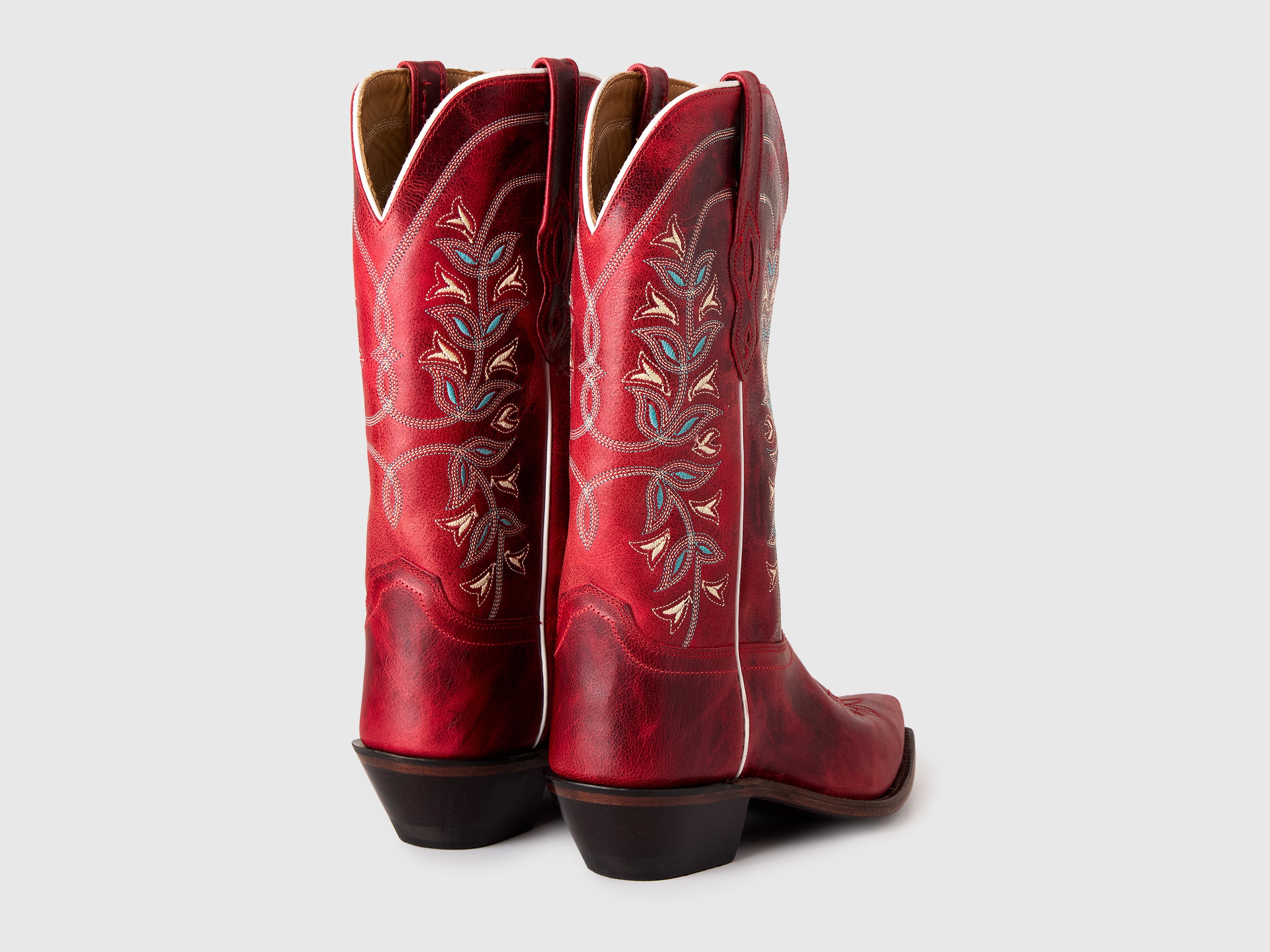 Botas texanas de cano longo vermelhas - ucb_image_BS