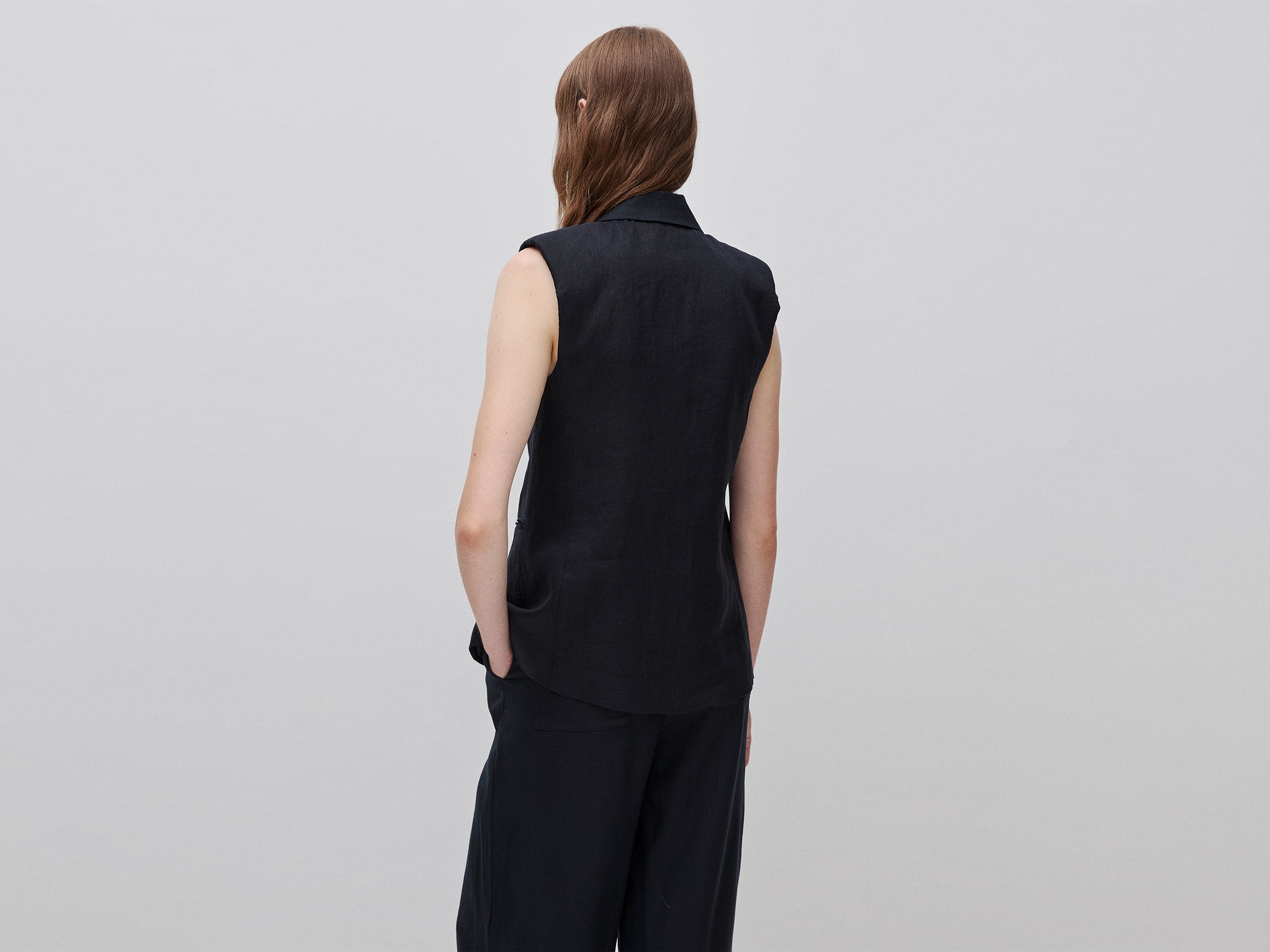 Colete comprido em linho puro - ucb_image_B