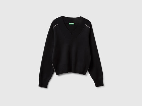 Camisola boxy fit com decote em V - ucb_image_FS