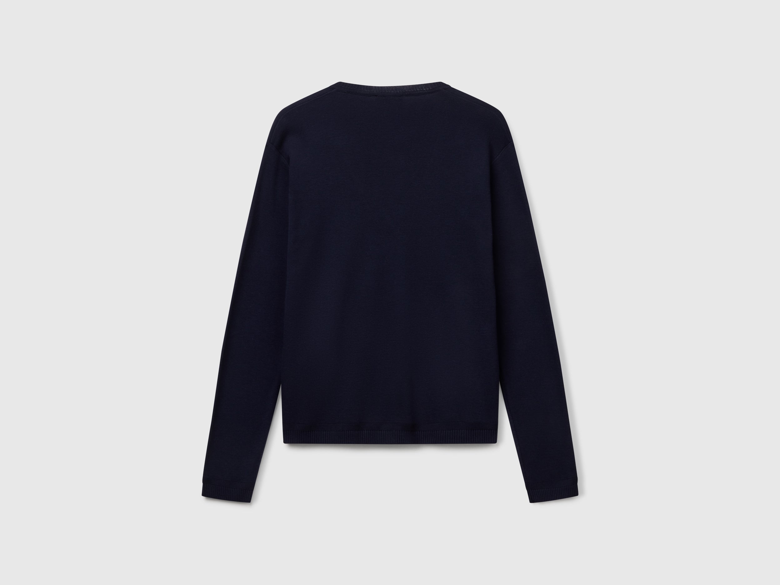 Camisola com decote em V em algodão puro - ucb_image_BS