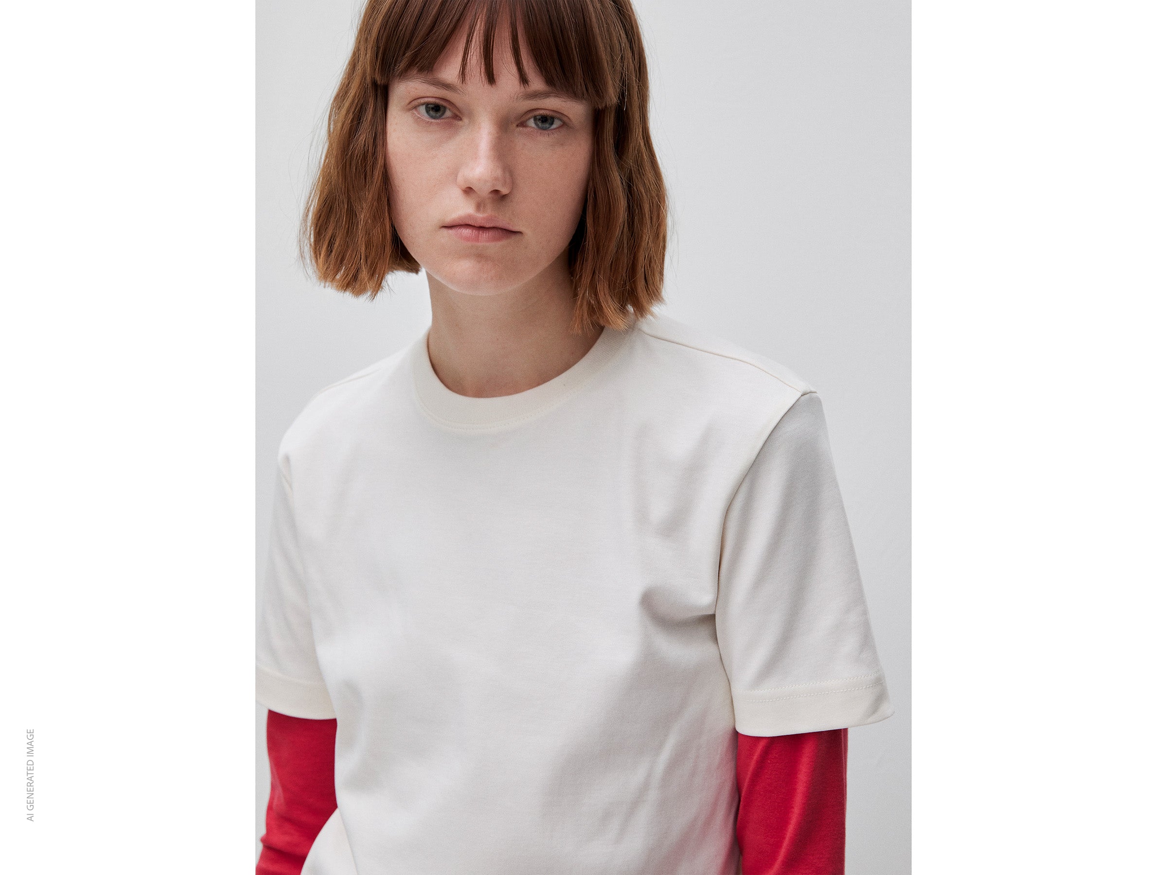 T-shirt de gola redonda regular fit - ucb_image_FY