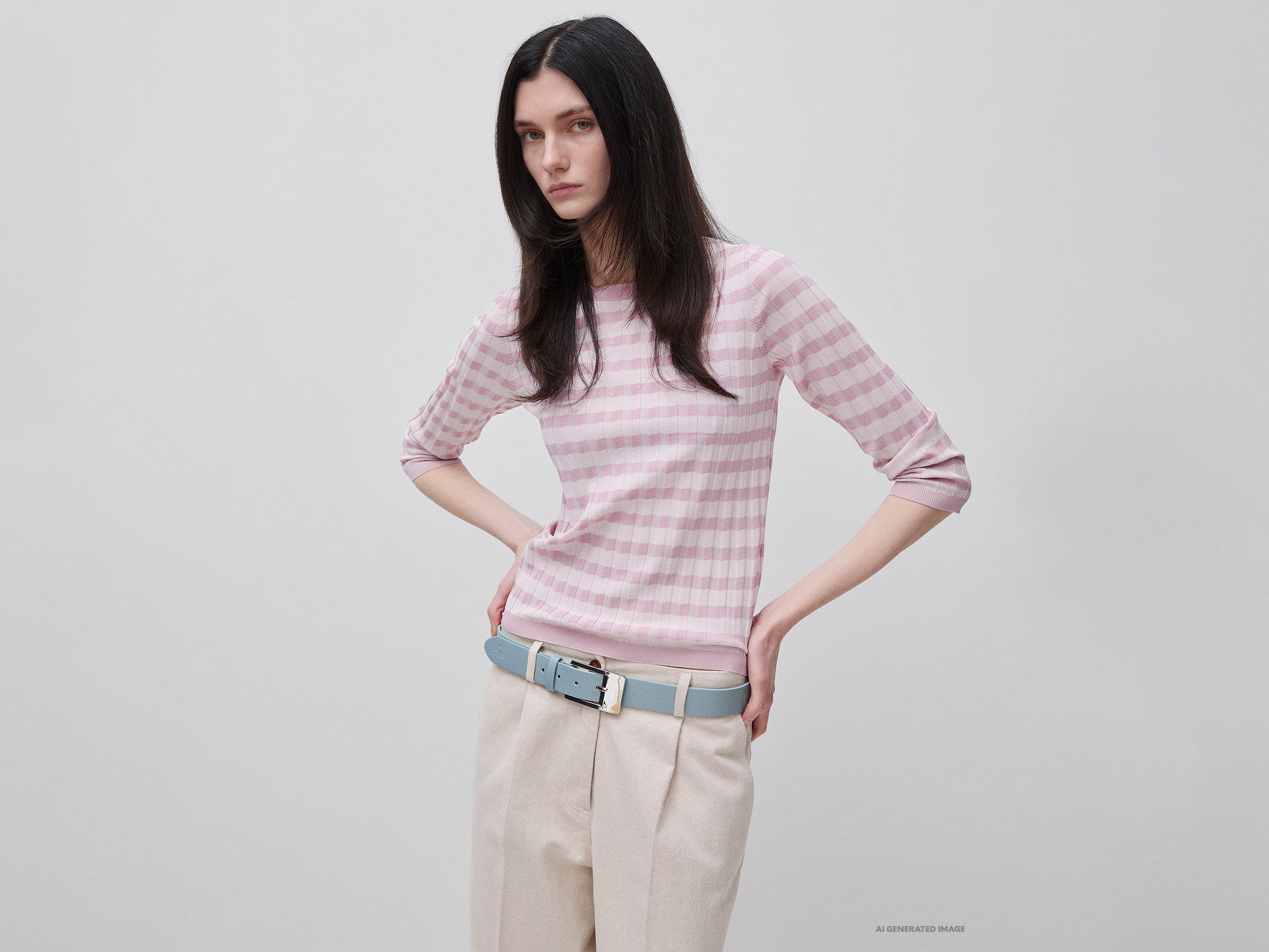 Camisola slim fit às riscas - ucb_image_F