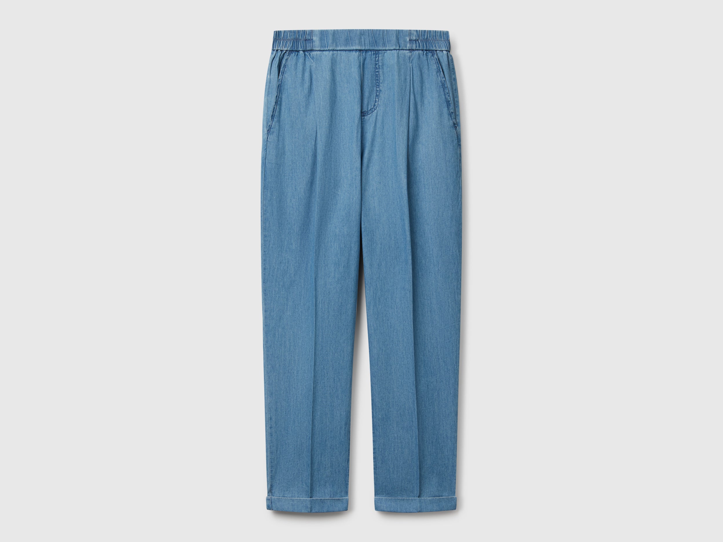Chinos em chambray com elástico - ucb_image_FS