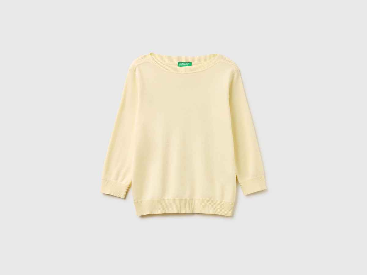 Camisola amarelo claro com decote à barco - ucb_image_FS