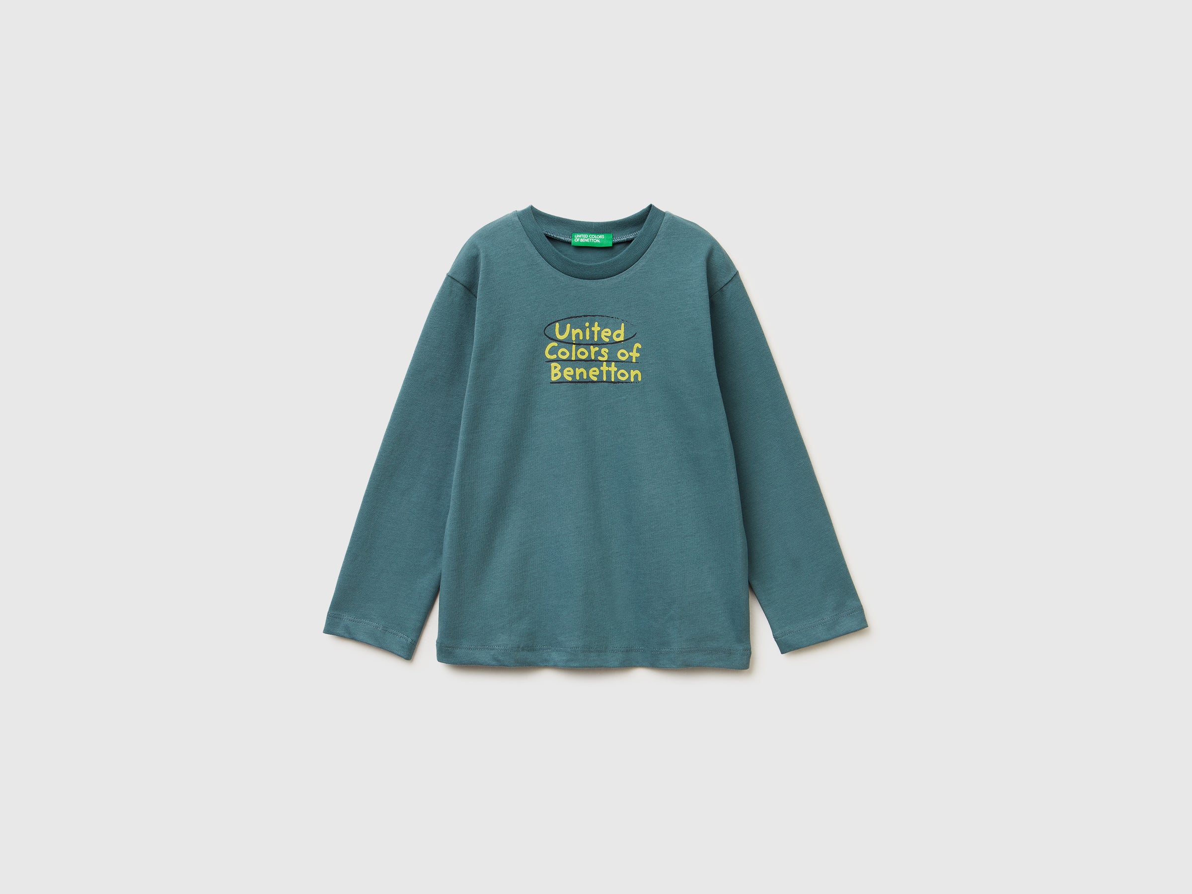 T-shirt de gola redonda em algodão quente - ucb_image_FS