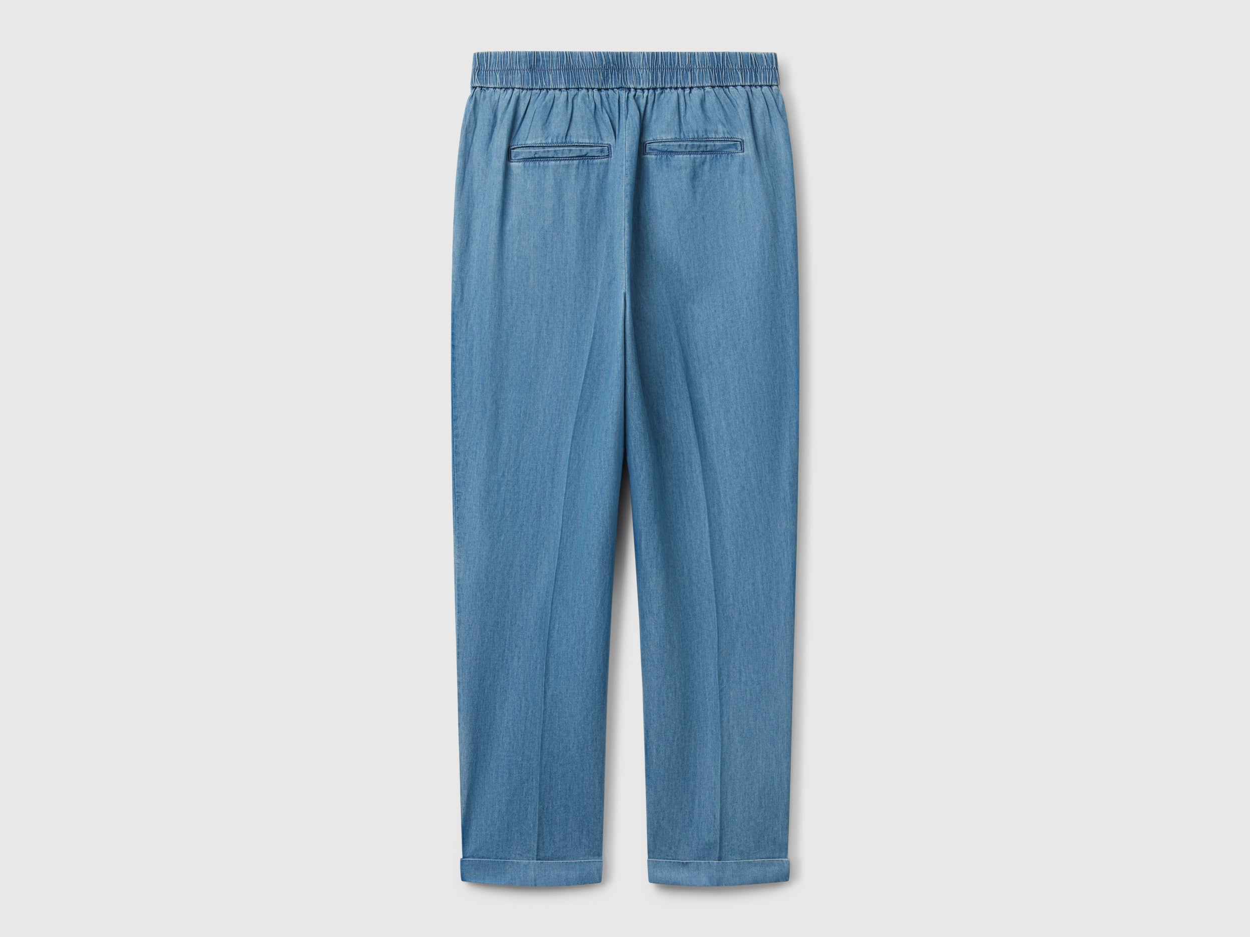 Chinos em chambray com elástico - ucb_image_BS