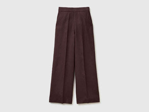 Palazzo trousers in pure linen - ucb_image_FS