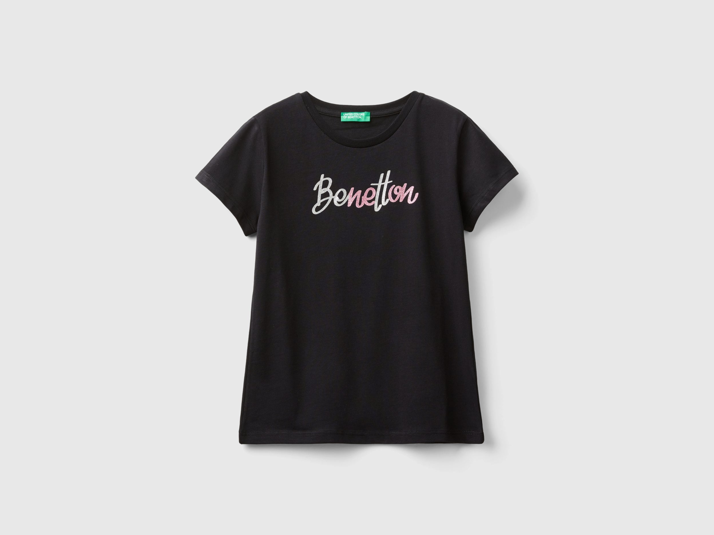 T-shirt com logótipo glitter em algodão orgânico - ucb_image_FS
