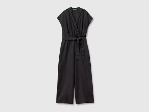 100% linen crossover jumpsuit - ucb_image_FS