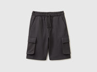 Fleece Bermuda shorts with pockets - ucb_image_FS