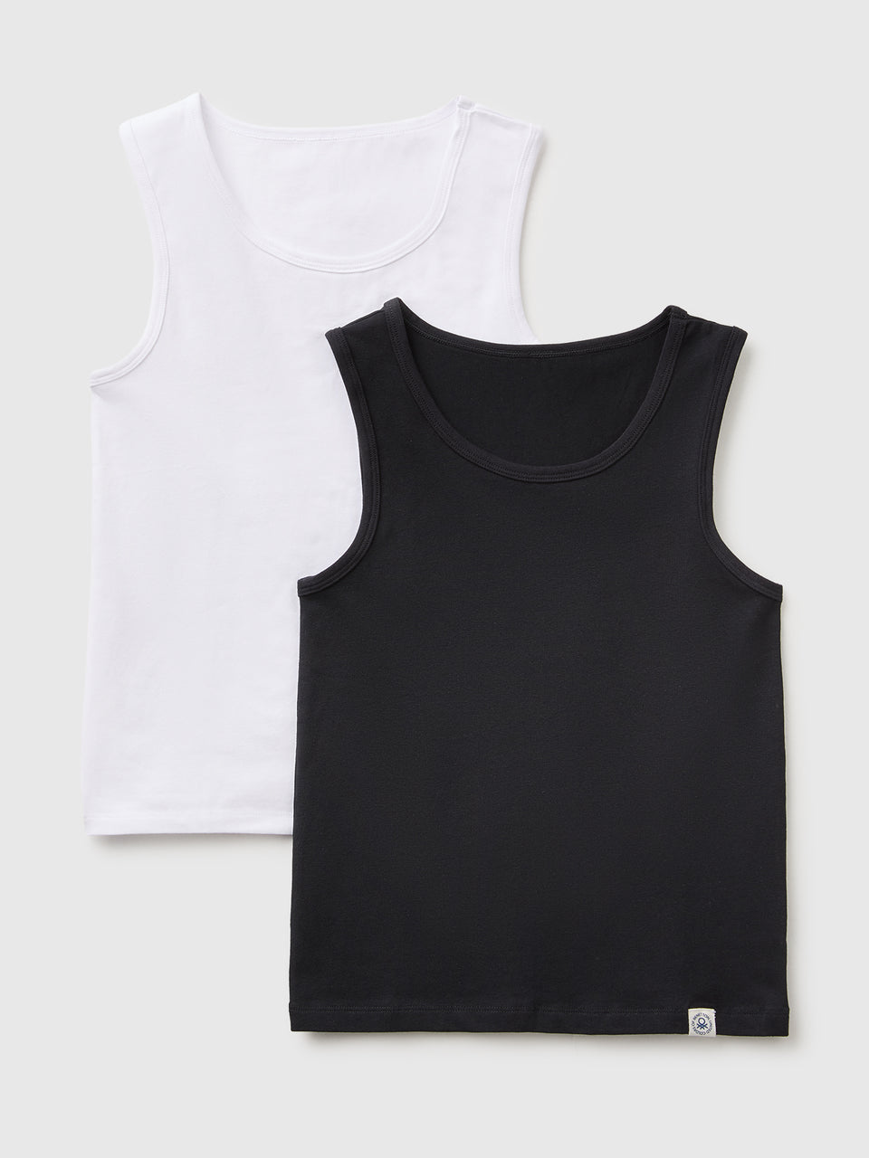 Duas t-shirts sem mangas interiores em algodão stretch - ucb_image_FS