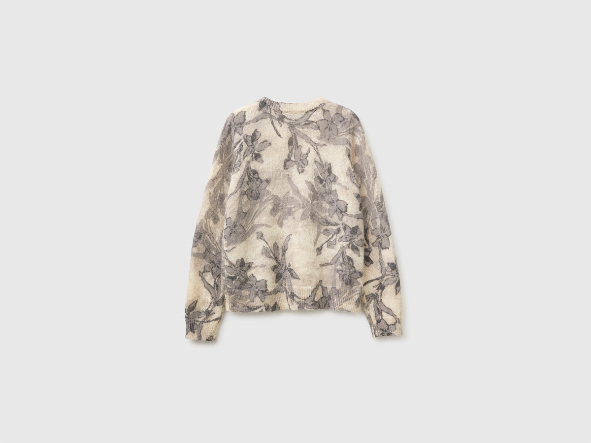 Camisola às flores em mistura de mohair e lã - ucb_image_BS