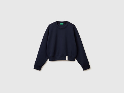 Boxy fit sweatshirt with crest on the back - ucb_image_FS
