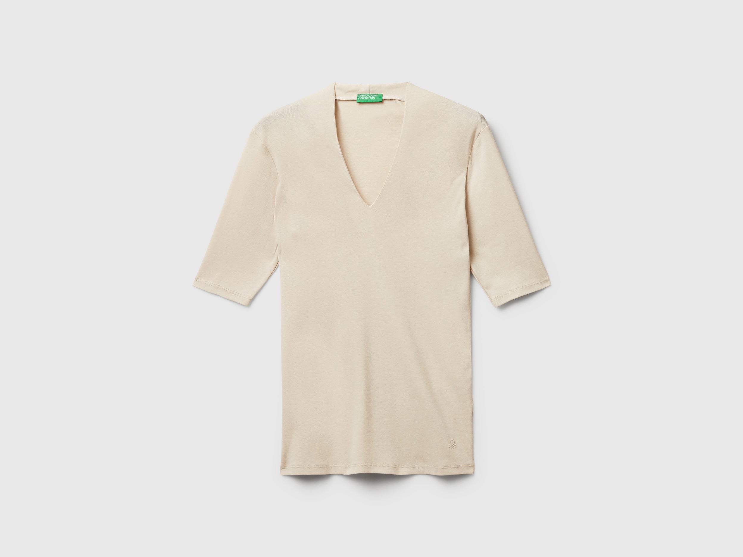T-shirt slim fit em algodão de fibra longa - ucb_image_FS