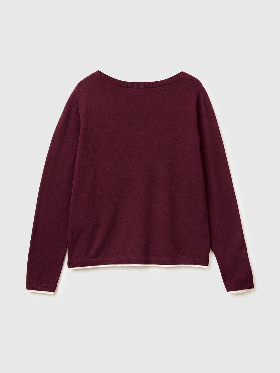 100% Merino wool boat neck sweater - ucb_image_BS