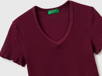 Ribbed V-neck T-shirt - ucb_image_DS1