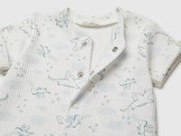 Ribbed printed short playsuit - ucb_image_DS1