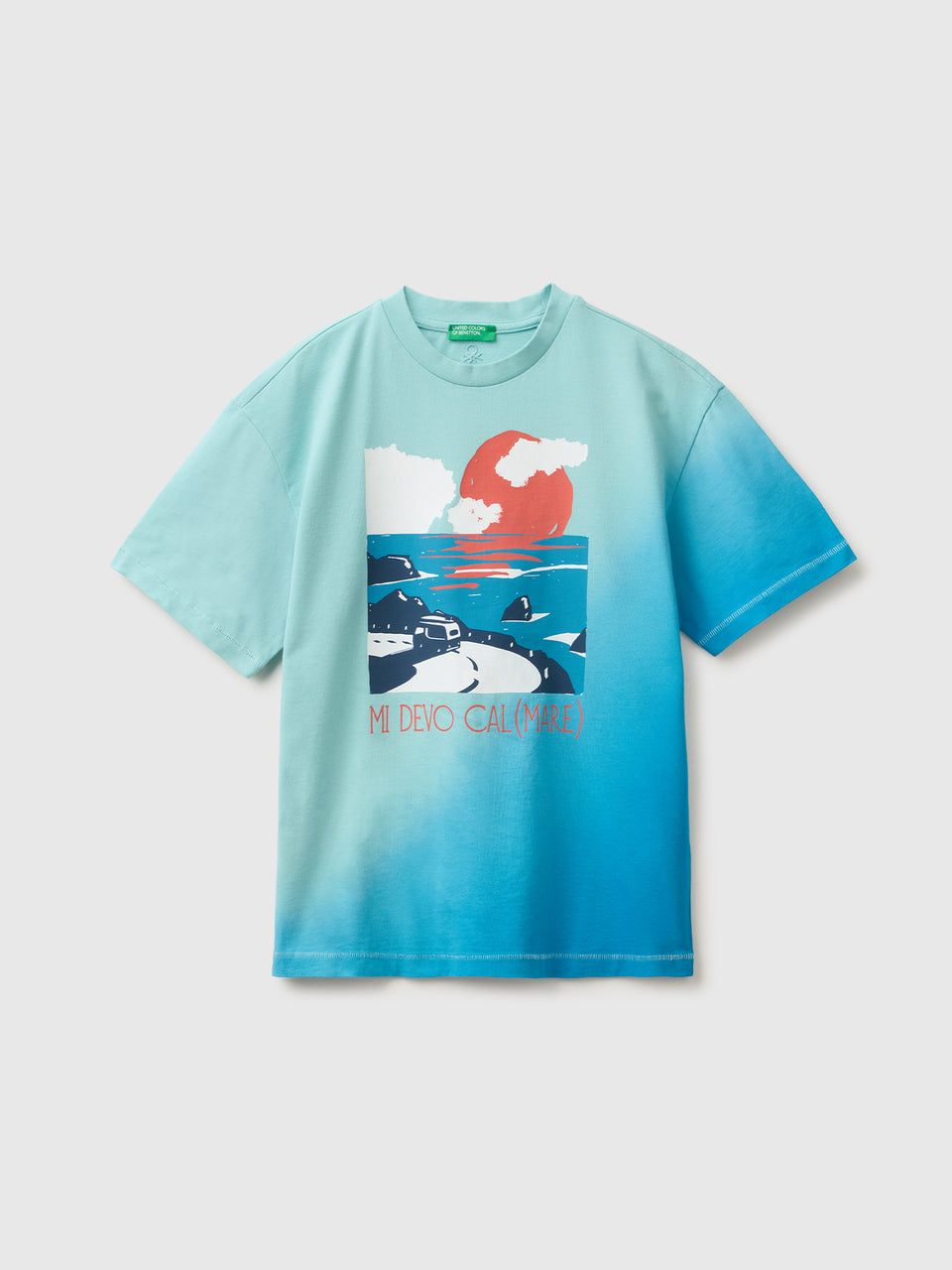 Dip dye effect T-shirt with print - ucb_image_FS