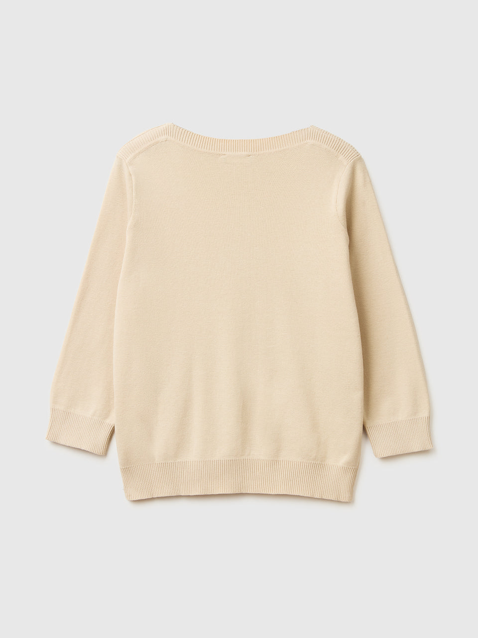 Beige sweater with boat neck - ucb_image_BS