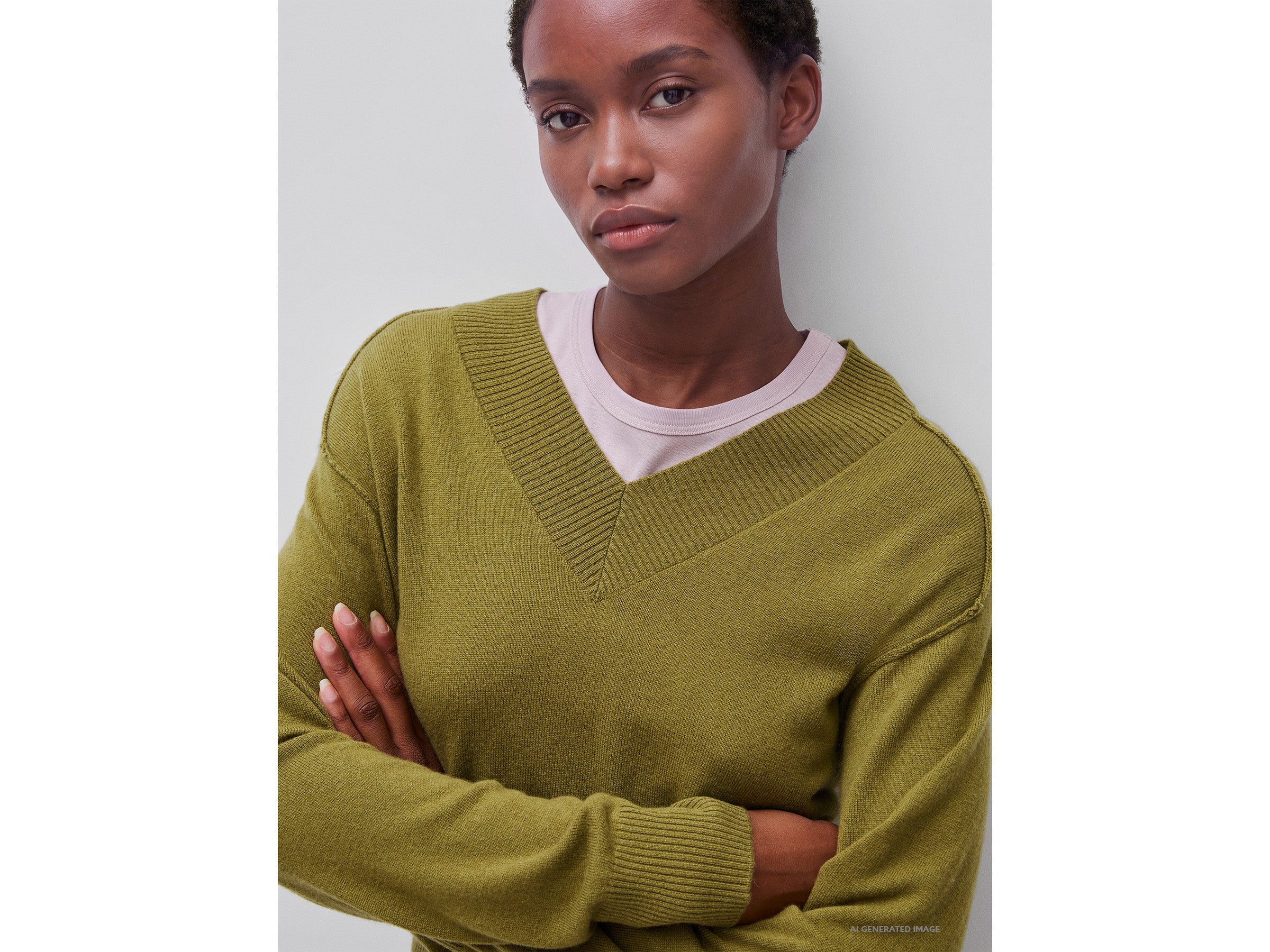 Camisola macia com decote em V - ucb_image_FY