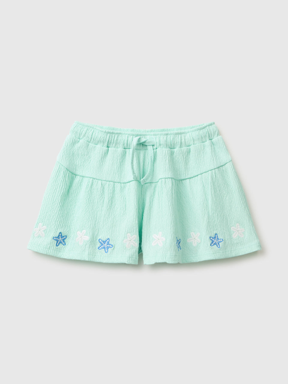 Flared shorts with embroidery - ucb_image_FS