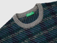 Camisola tartan em mistura de algodão e lã - ucb_image_DS1