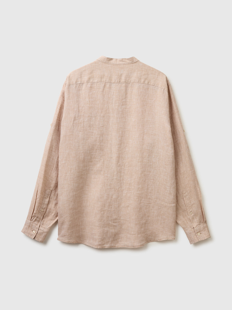 Pure linen shirt with mandarin collar - ucb_image_BS