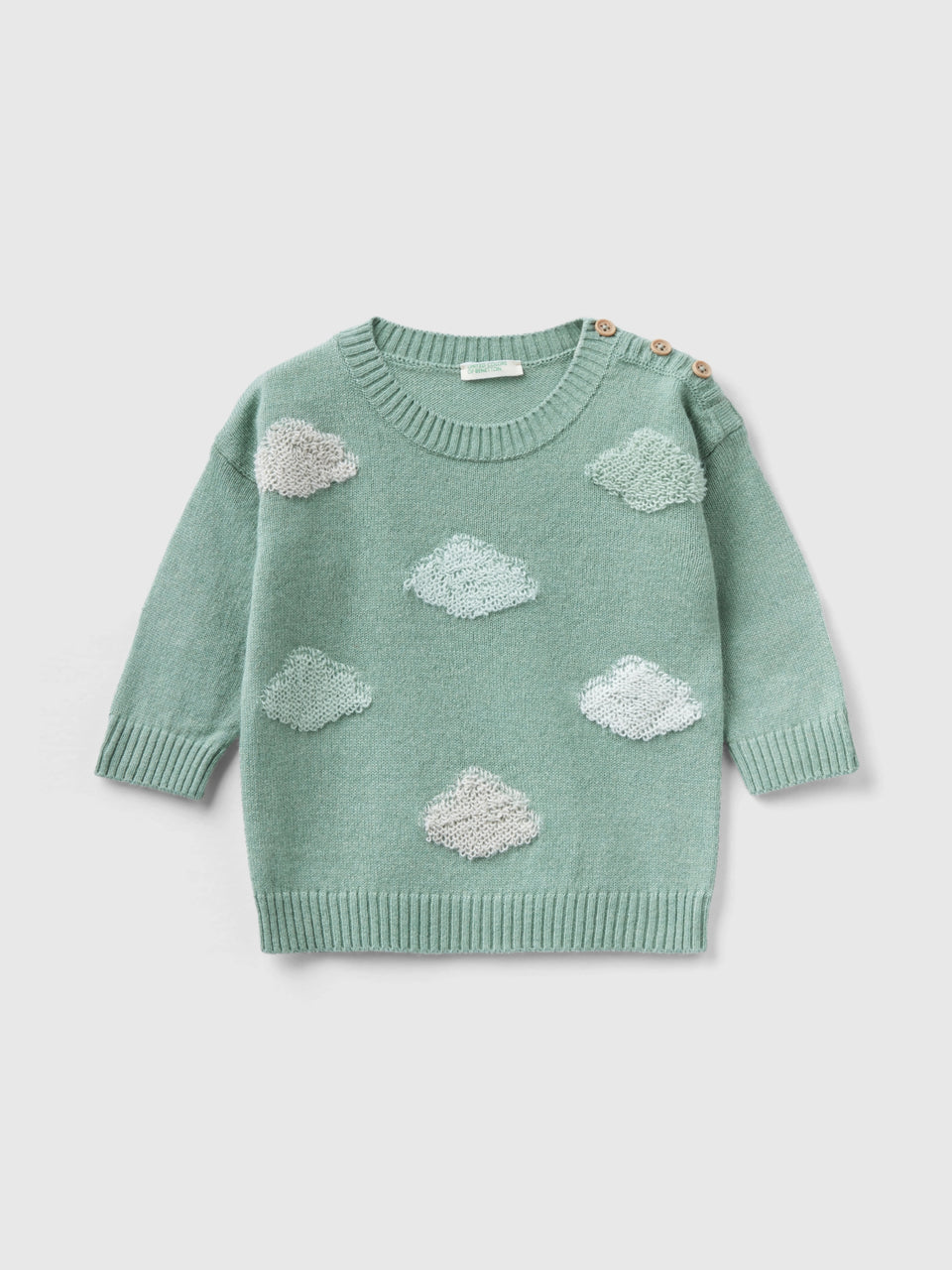 Camisola com nuvens em mistura de lã reciclada - ucb_image_FS