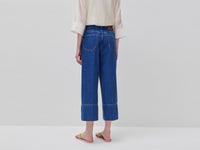 Calças em denim wide fit - ucb_image_B