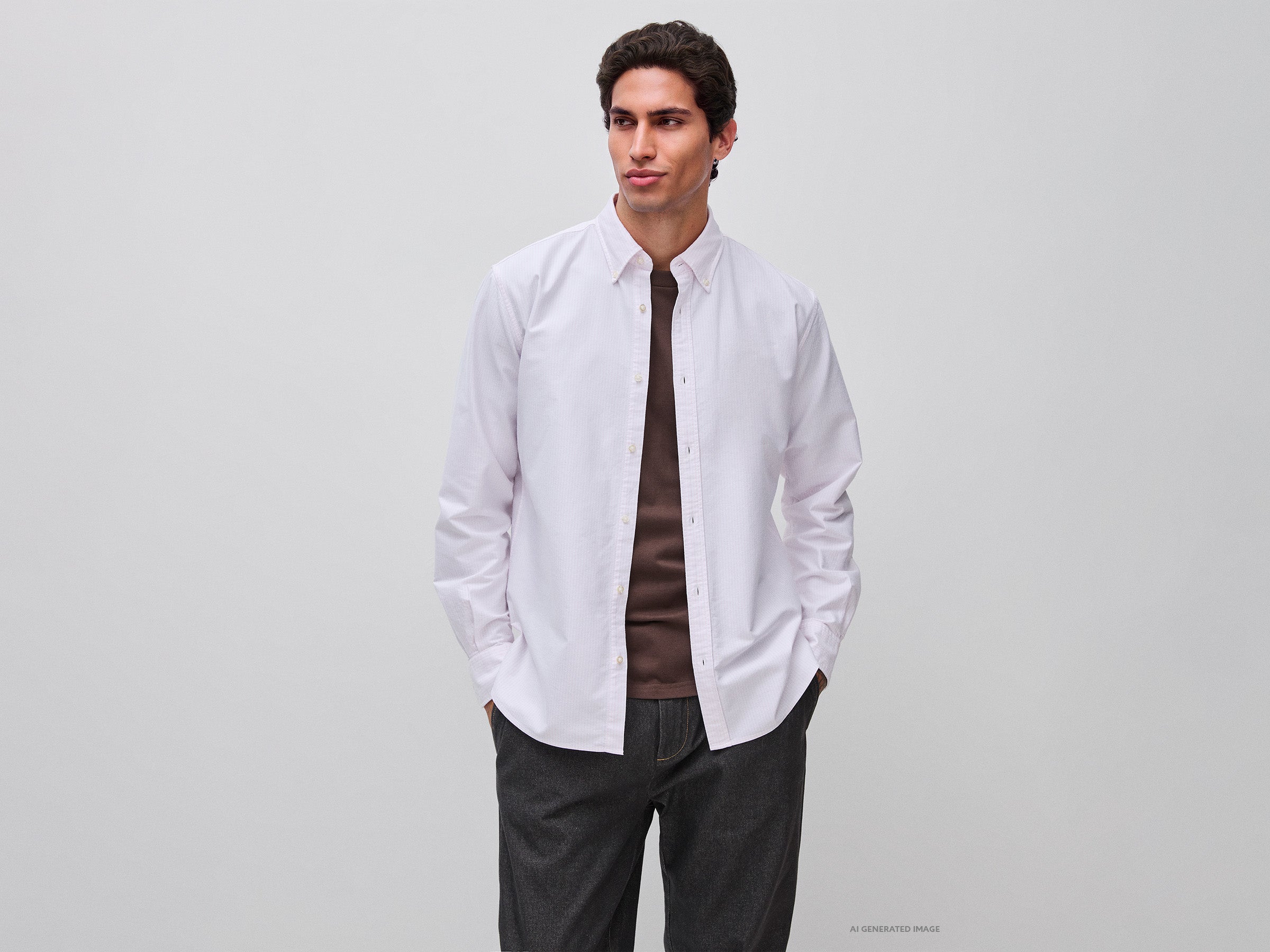 Camisa às riscas button down - ucb_image_F