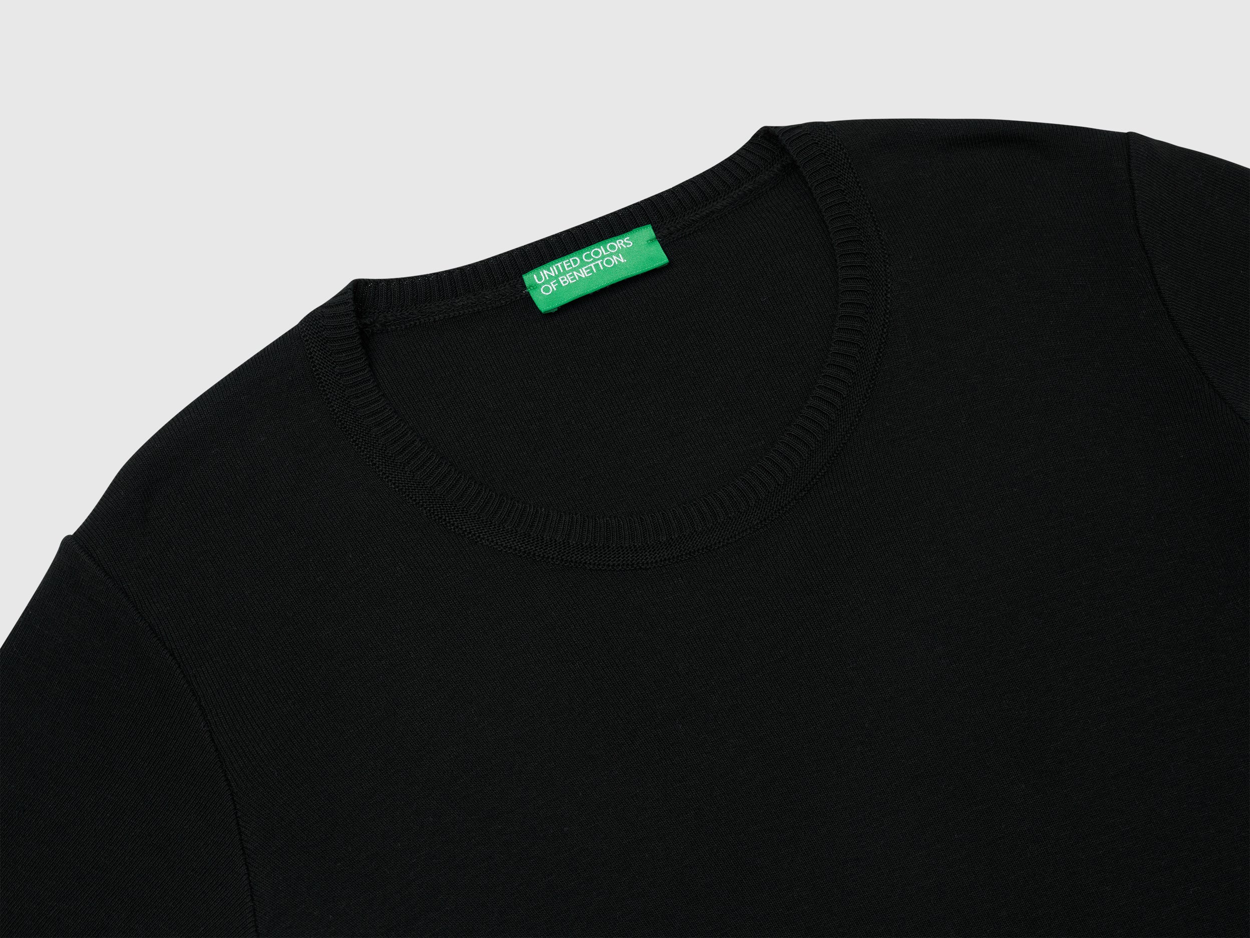 Camisola de gola redonda em algodão puro - ucb_image_DS1