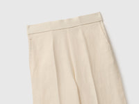 Palazzo trousers in 100% linen - ucb_image_FY