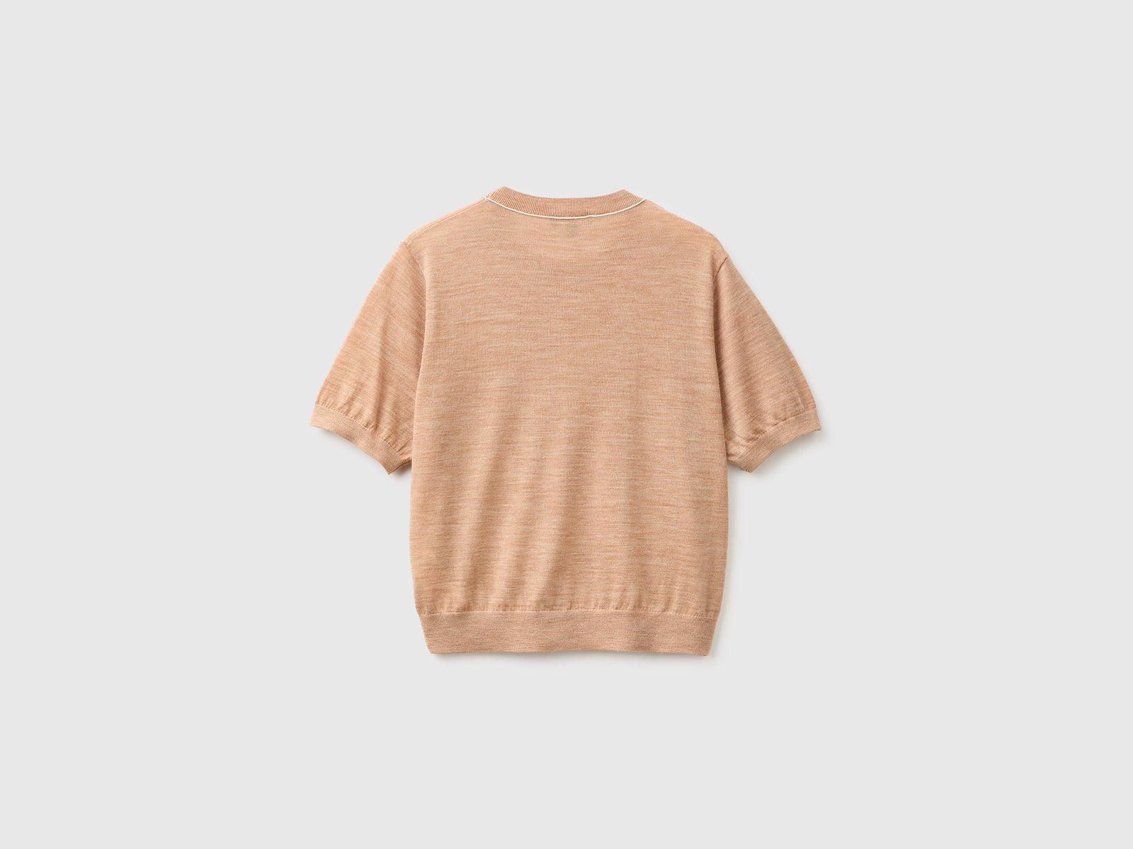 Camisola de manga curta em pura lã Merino - ucb_image_BS