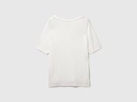 T-shirt decote em V em viscose stretch - ucb_image_BS
