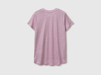 Crew neck T-shirt in pure linen - ucb_image_BS
