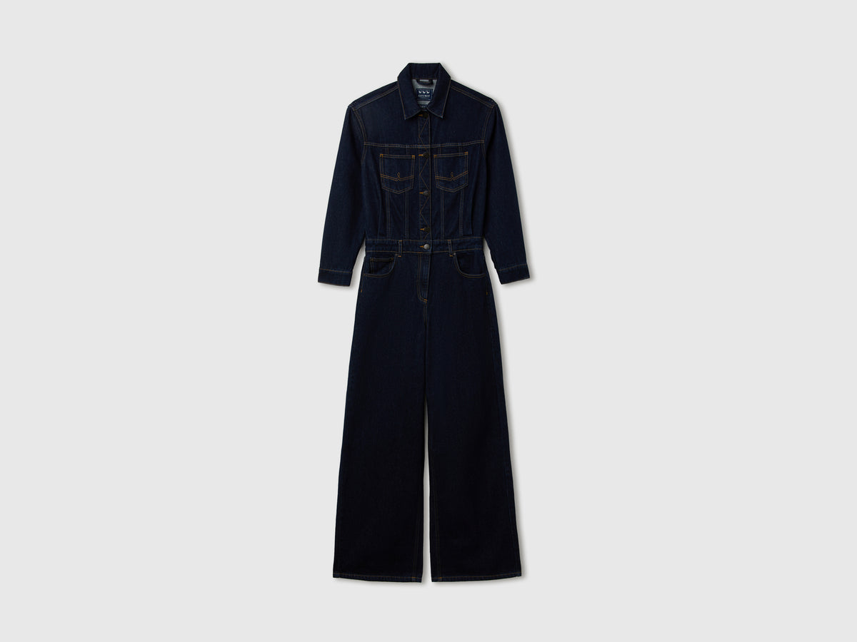 Macacão de jeans wide fit lavagem rinse - ucb_image_FS
