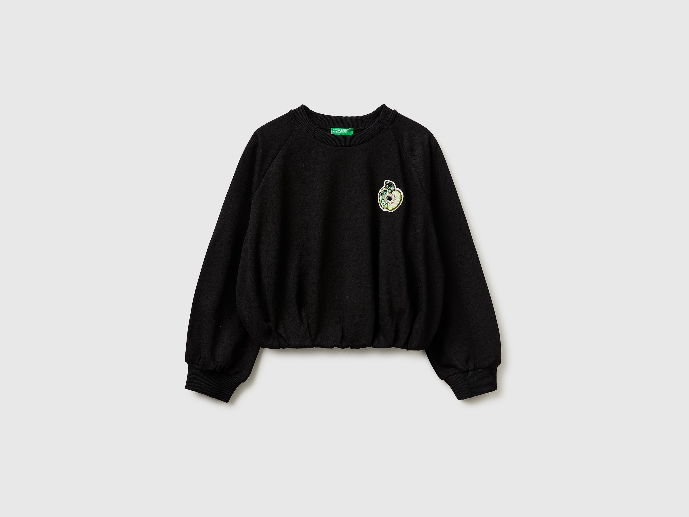 Oversized sweatshirt with jewel patch - ucb_image_FS