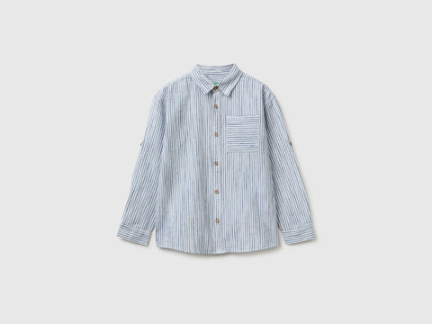 Striped linen blend shirt - ucb_image_FS