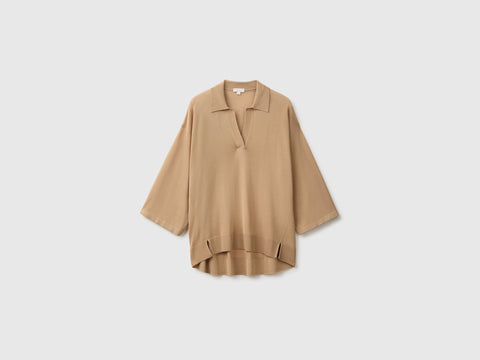 Polo de malha em mistura de viscose de bambu - ucb_image_FS
