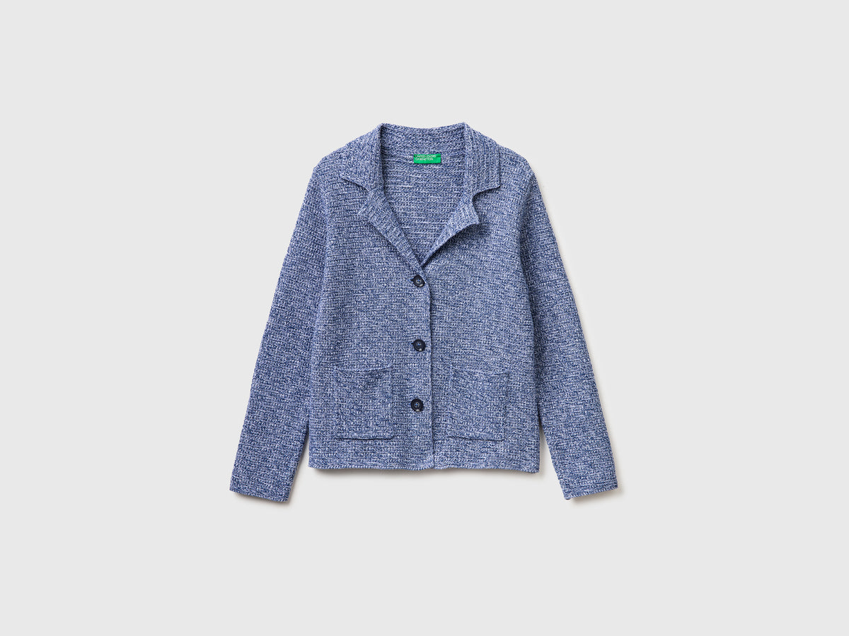 100% cotton knit blazer - ucb_image_FS