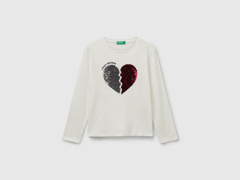 T-shirt com lantejoulas em algodão - ucb_image_FS