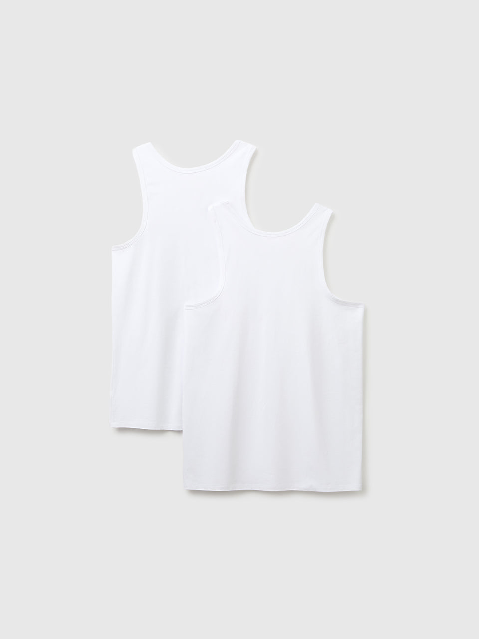 Duas t-shirts sem mangas interiores em algodão stretch - ucb_image_BS