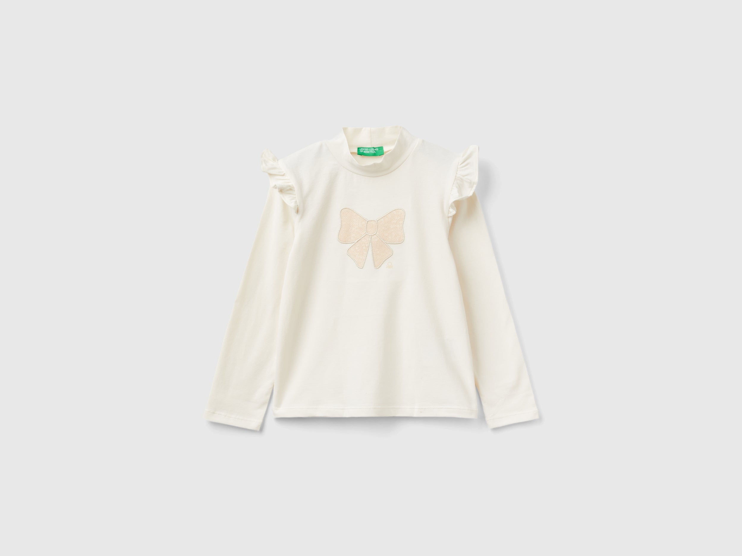 T-shirt de gola alta com folhos - ucb_image_FS
