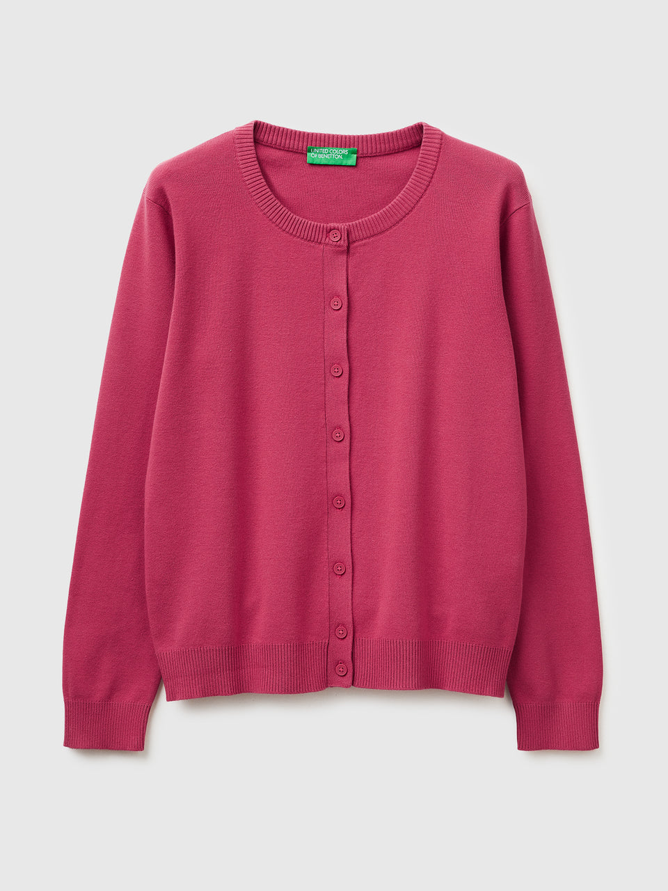 Plum cardigan in cotton tricot - ucb_image_FS