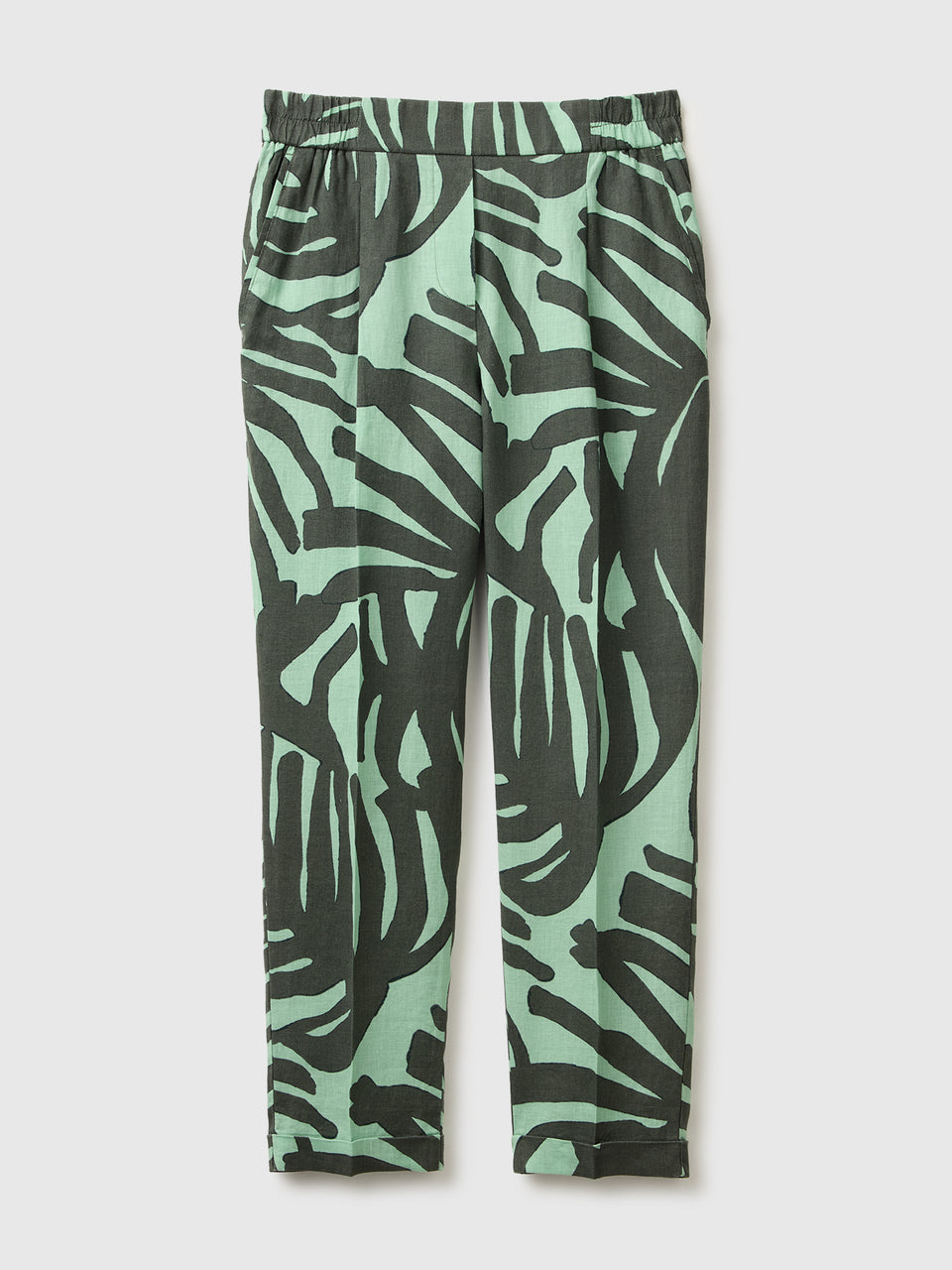Joggers estampados em linho puro - ucb_image_FS