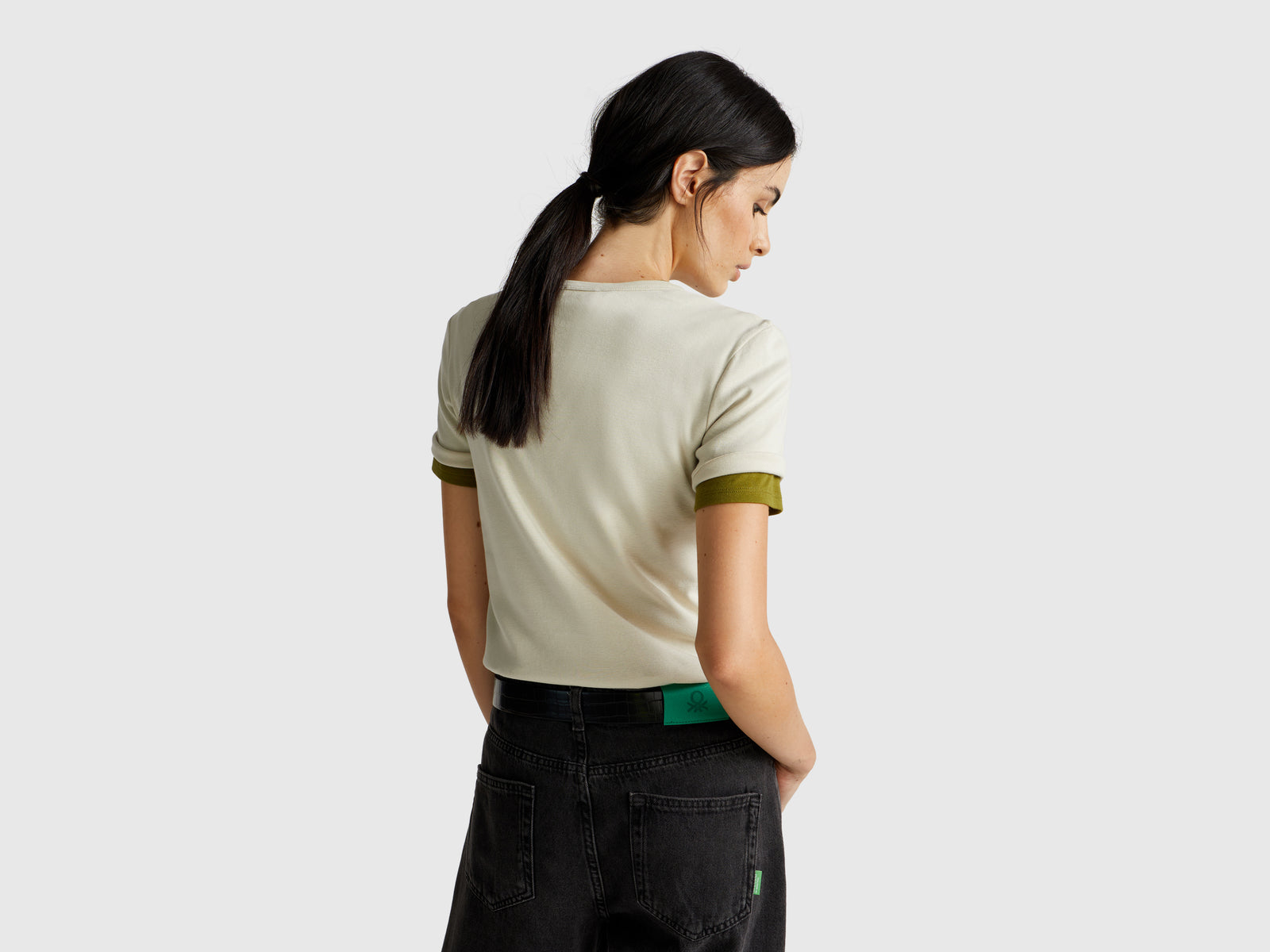 T-shirt 100% algodão com estampa logótipo glitter - ucb_image_B
