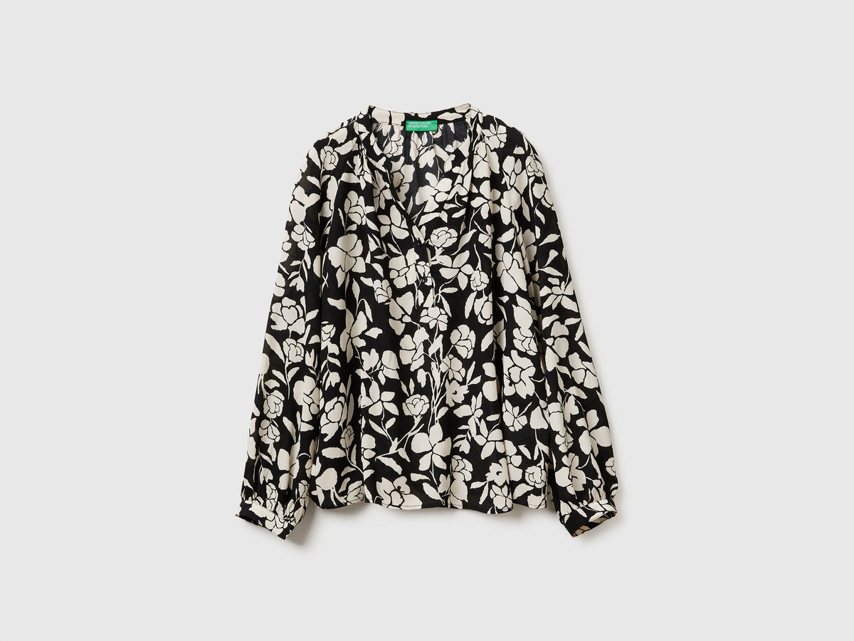 Blusa coreana com estampa floral - ucb_image_FS